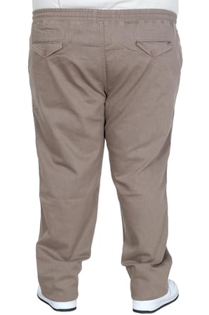 Mode XL Erkek Büyük Beden Gabardin Jogger Pantolon Düz Paça 21929 BEJ