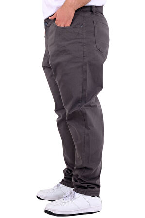 Mode XL Büyük Beden Erkek Gabardin 5Cep Doga Classic 22920 Antrasit