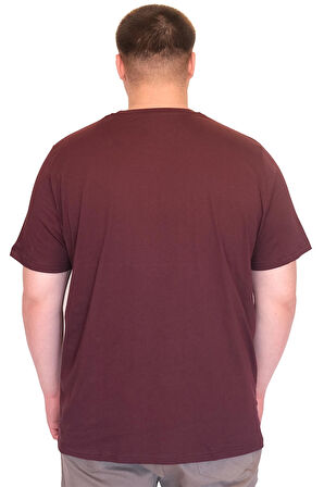 Mode XL Büyük Beden Erkek T-Shirt Bisiklet Yaka CHILL OUT Baskılı U25008 Mürüdm