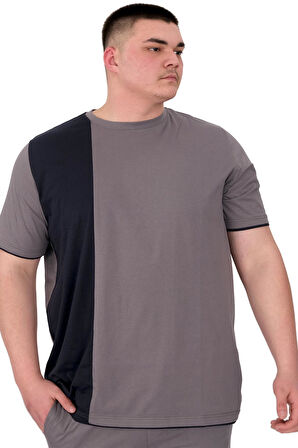 Mode XL Büyük Beden Erkek Kapri Suprem MD08 22135 Füme