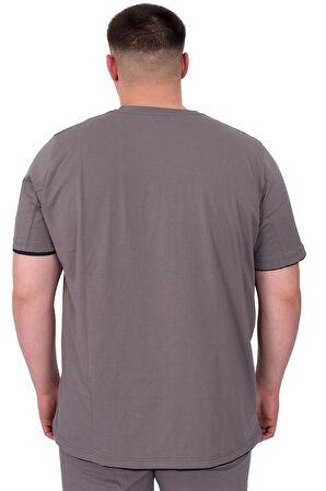 Mode XL Büyük Beden Erkek Kapri Suprem MD08 22135 Füme