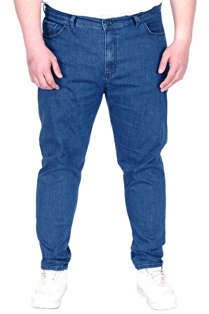 Mode XL Büyük Beden Erkek Pantolon Kot Klasik 21920 Indigo