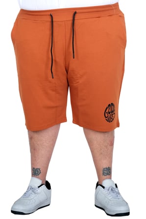 Mode XL Büyük Beden Erkek Şort 2 İplik Good Vibes 25503 TARCIN