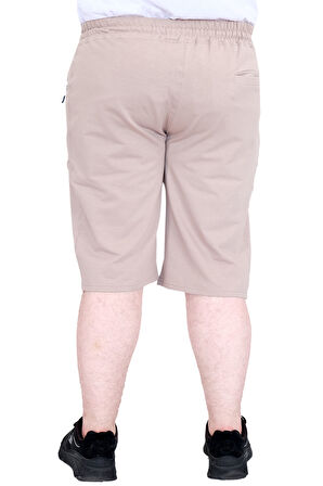 Mode XL Büyük Beden Erkek Şort 2 İplik Parçalı U25504 Gri