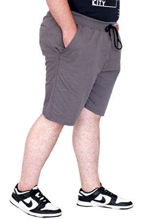 Mode XL Büyük BedenErkek Şort 26 Baskılı 25301S Füme