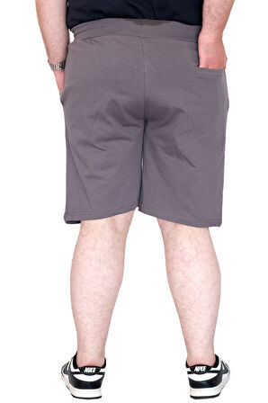 Mode XL Büyük BedenErkek Şort 26 Baskılı 25301S Füme