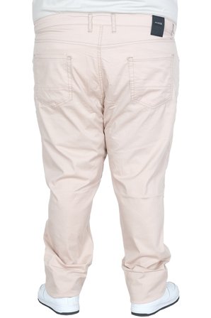 Mode XL Büyük Beden Erkek Keten Pantolon 5 Cep Barcelona 25902 BEJ
