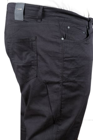Mode XL Büyük Beden Erkek Keten 5 Cepli Barcelona Pantolon 25902 SIYAH