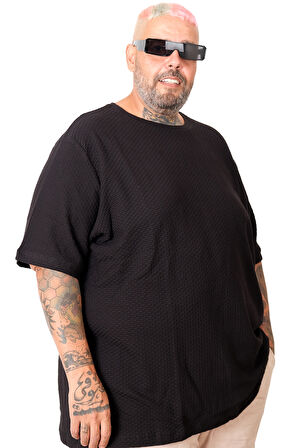 Mode XL Erkek Büyük Beden T-Shirt Petek U20038