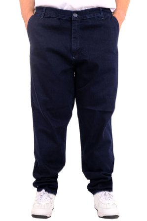 Mode XL Büyük Beden Erkek Kot Pantolon Yan Cep CHINO 18880 Lacivert