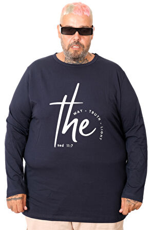 Mode XL Erkek Uzun Kol T-Shirt THE SED U25103