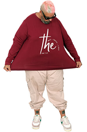 Mode XL Erkek Uzun Kol T-Shirt THE SED U25103