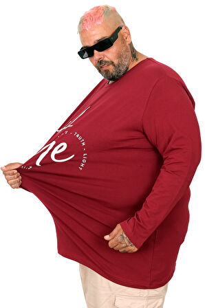 Mode XL Erkek Uzun Kol T-Shirt THE SED U25103