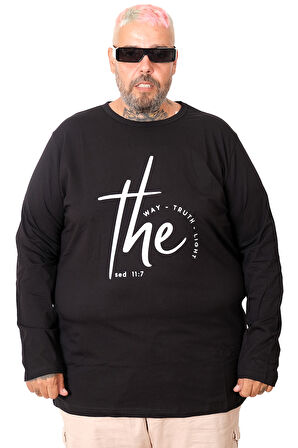Mode XL Erkek Uzun Kol T-Shirt THE SED U25103