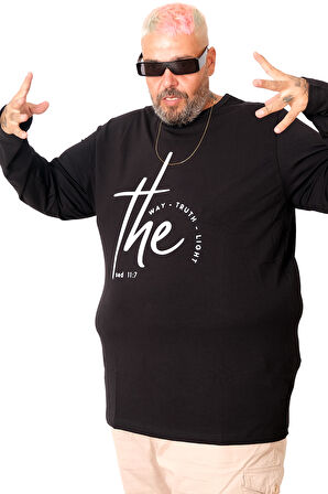 Mode XL Erkek Uzun Kol T-Shirt THE SED U25103