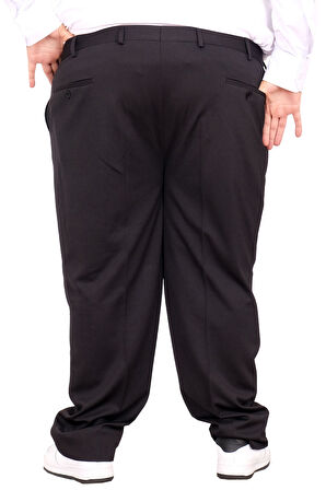 Mode XL Büyük Beden Erkek Kumaş Pantolon 21027 Siyah