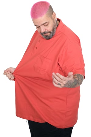 Mode XL Büyük Beden Erkek Cepli Klasik Pike Polo Yaka T-Shirt 20550 MERCAN