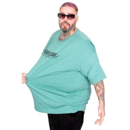 Büyük Beden Unisex Bisiklet Yaka Tshirt New York 26204 ÇAĞLA ÇAĞLA / 6XL