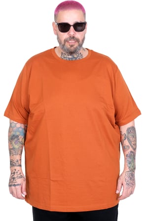 Mode XL Büyük Beden T-Shirt Orta Kalın Basic U26200 TARCIN