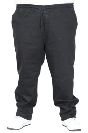 Mode XL Büyük Beden Pantolon Jogger Chıef Duz Paca Denım 26913 SIYAH
