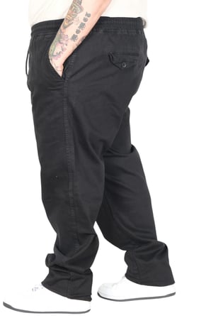 Mode XL Büyük Beden Pantolon Jogger Chıef Duz Paca Denım 26913 SIYAH