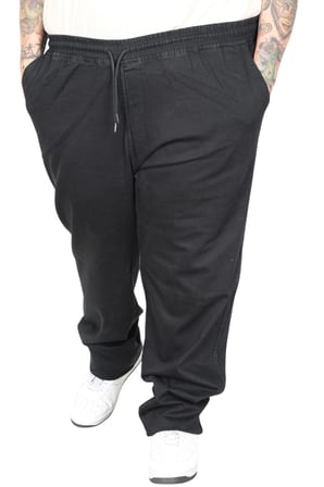 Mode XL Büyük Beden Pantolon Jogger Chıef Duz Paca Denım 26913 SIYAH
