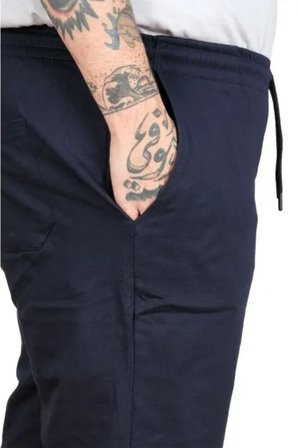 Büyük Beden Sort Yan Cep 26510 LACİVERT /3XL