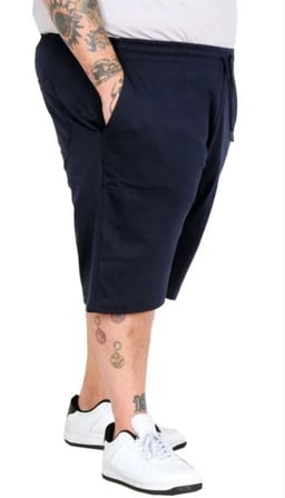 Büyük Beden Sort Yan Cep 26510 LACİVERT /3XL