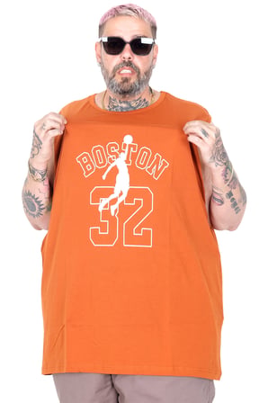 Mode XL Büyük Beden Atlet Baskılı Boston U26011 TARCIN