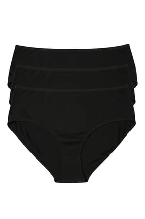 3LÜ SET KÜLOT-SİYAH-BEYAZ-TEN DOR2850 SİYAH L/XL