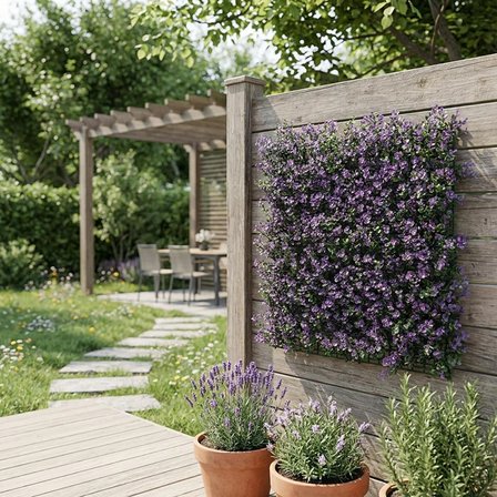 BAHÇE BALKON DUVAR BİTKİSİ YAPRAK ÇİT EFLATUN RENK 50*50 CM ÖLÇÜLERİNDE