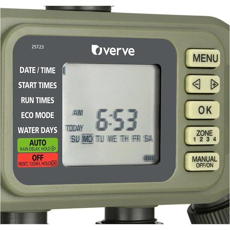 4 Çıkışlı Dijital Bahçe Sulama Zamanlayıcısı LCD Ekranlı Otomatik Sulama Programlayıcı Timer 💧🌿⏱️