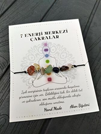 7 Çakra Bilekliği ORJİNAL DOĞALTAŞ Kuvars,Ametist,Lapis,Lazuli,Aventurin,KaplanGözü,Sitrin,Akik-DOĞALTAŞBİL4