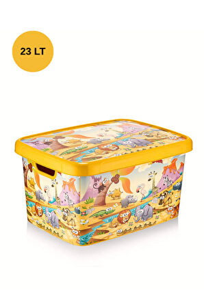 Oyuncak Saklama Kutusu Çok Amaçlı Saklama Kutusu 23 Lt