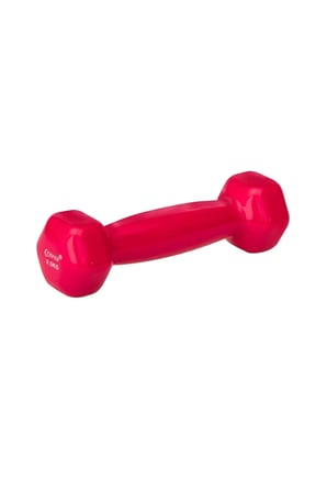0.5kg Vinyl Kaplı Demir Dambıl Pembe Renk 2 Adet Fitness Dumbell