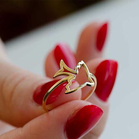 Kuş Figürlü Eklem Yüzük