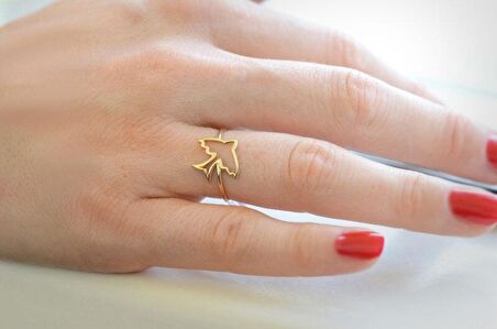 Kuş Figürlü Eklem Yüzük