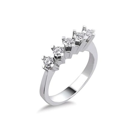0,25ct Pırlanta Beştaş Yüzük-18k