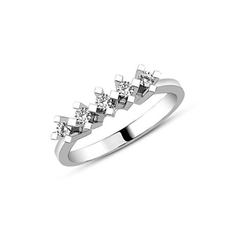 0.38ct Pırlanta Beştaş Yüzük-14k