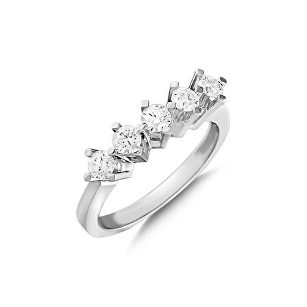 0,62ct Pırlanta Beştaş Yüzük-14k
