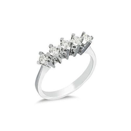 0.44Ct Pırlanta Beştaş Yüzük-14k