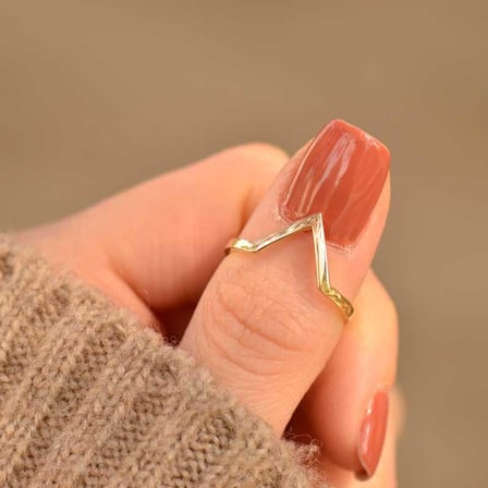 14k Sarı Altın Sade Yüzük