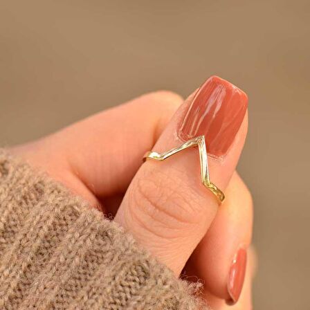 14k Sarı Altın Sade Yüzük