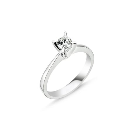 0,41Ct Pırlanta Tektaş Yüzük - 14K