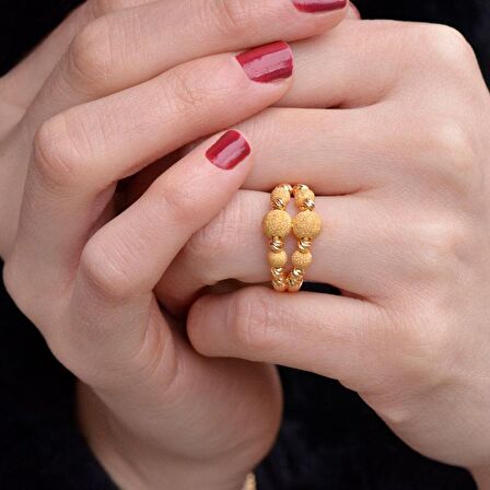 22 Ayar Sarı Altın Dorika Model Yüzük