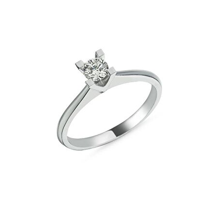 0,56Ct Pırlanta Tektaş Yüzük - 18K