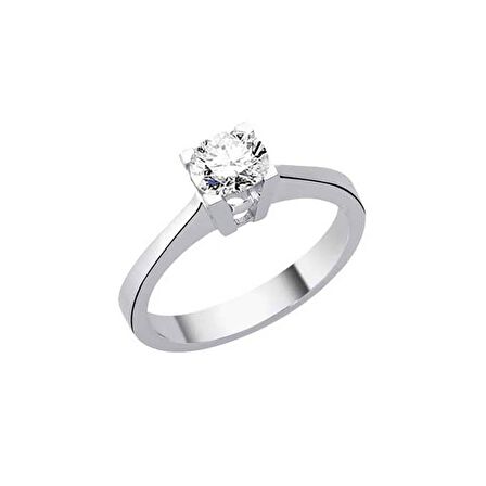0,60Ct Pırlanta Tektaş Yüzük - 18K
