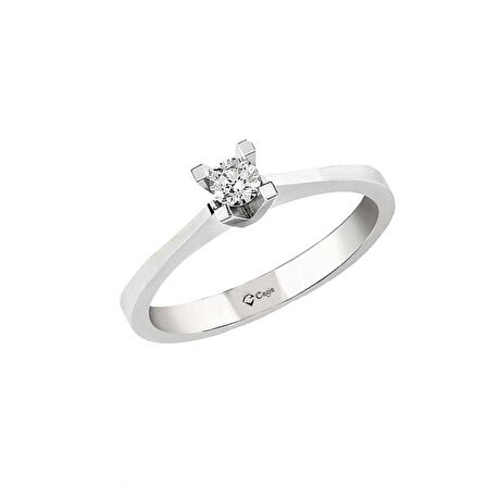 0.23ct Pırlanta Tektaş Yüzük - 14K