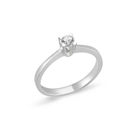 0.24ct Pırlanta Tektaş Yüzük - 18k