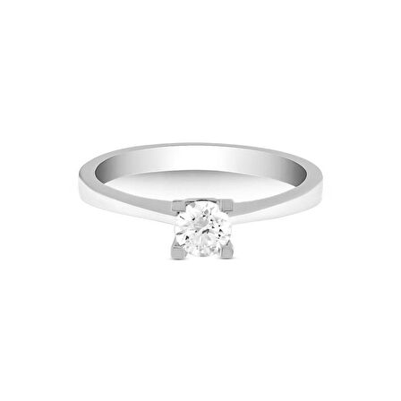 0,30Ct Pırlanta Tektaş Yüzük - 18K